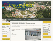 Tablet Screenshot of ionianrealestate.gr